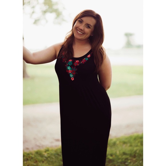 SOLD! Black Maxi Dress - Picture 2 of 2